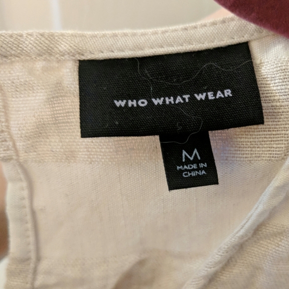 Cream/ivory striped box blouse (M) - Picture 6 of 6